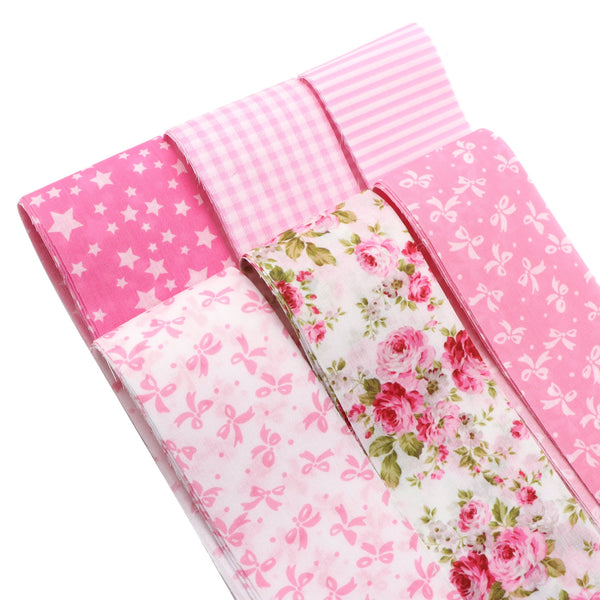 24Pc flower Combination 19.69x2.56inch(50x6.5cm), 100% Polyester Roll Fabric Strips, for Quilting DIY, Handicrafts and Blankets, Rugs, Interior Decoration, Home Decoration and Wallet Making 6 image 4 pcs each