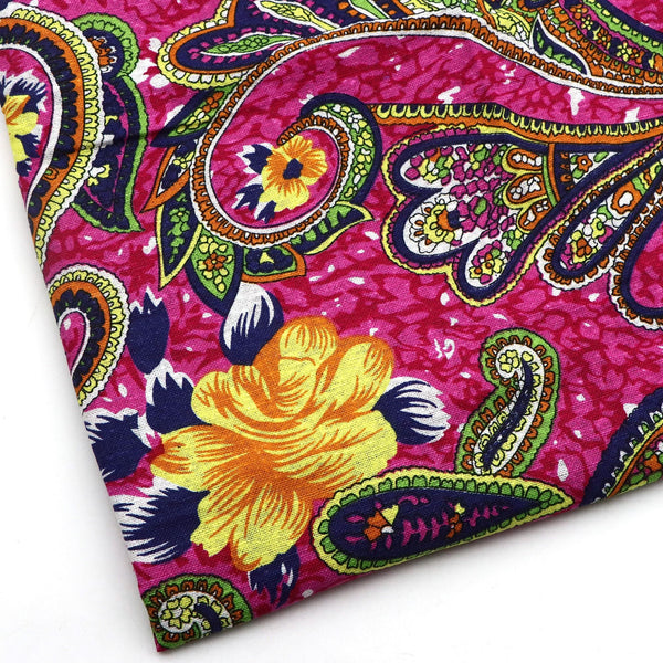 1pc Cashew Pattern Quilting Fabric- 57.87x19.68inch(147x50cm) Polyester linen Craft Fabrics DIY Handmade Projects For Patchwork Craft