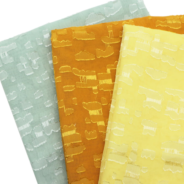 1Pc Geometric Patterns Premium Chiffon Fabric - 59x19.68inch(150x50cm) Pre-cut Fabric,Perfect for DIY Sewing,Bags,Party Decor, Tablecloths, Gift Wrapping,Cushions & Furniture Covers